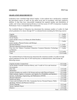 STUDENTS #5127.1(a) GRADUATION REQUIREMENTS