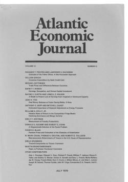 Atlantic Economic Journal - Georgia State University