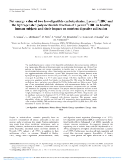Net energy value of two low-digestible carbohydrates, Lycasin&reg;HBC