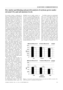 Dry matter partitioning and growth analysis of