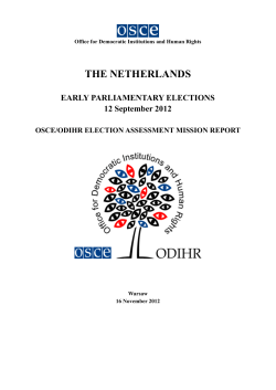 the netherlands - Organization for Security and Co