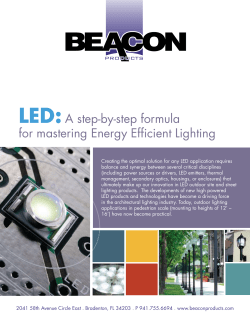 LED:A step-by-step formula for mastering Energy Efficient Lighting