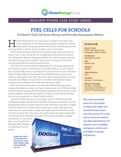 Fuel CellS FOR SCHOOlS