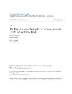 The Distribution of Natural Fractures and Joints at Depth in