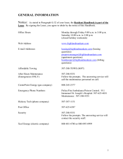 general information - Highland Hills Apartments