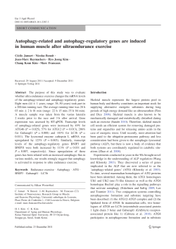 Autophagy-related and autophagy-regulatory genes