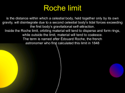 the roche limit&hellip;
