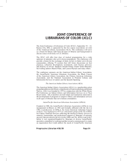 PL#38/39 - Joint Conference of Librarians of Color