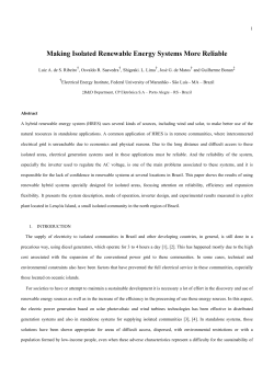 Making Isolated Renewable Energy Systems More