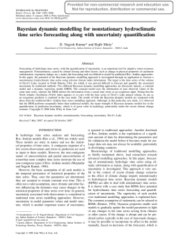 Bayesian dynamic modelling for nonstationary hydroclimatic time