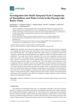 Investigation into Multi-Temporal Scale Complexity of Streamflows