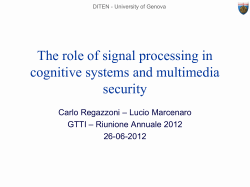 The role of signal processing in cognitive systems and