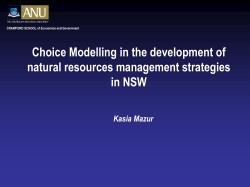 Economics for the Environment