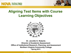 Aligning Test Items with Course Learning Objectives