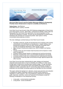 How Inner West Council used the Healthy Waterways Method to