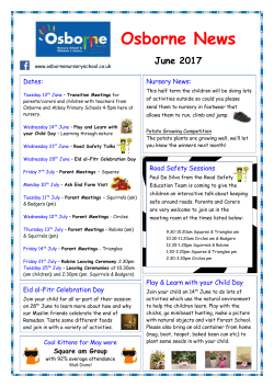 Things your child will be learning at nursery this month and ways