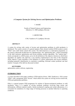 A Computer System for Solving Inverse and Optimization Problems
