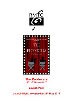 an audition pack - Radlett Musical Theatre Company