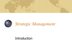 Strategic Management
