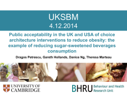 Public acceptability in the UK and USA of choice architecture