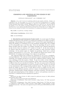 Crossings and nestings of two edges in set partitions
