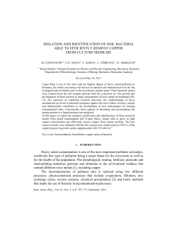 Isolation, purification and identification of bacteria able to efficiently