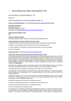 SOC - UNESCO World Heritage Centre