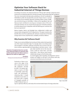 Optimize Your Software Stack for Industrial Internet of