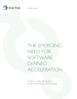 the emerging need for software defined acceleration