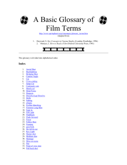 A Basic Glossary of Film Terms