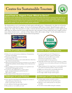 Local Food vs. Organic Food: Which to Serve?