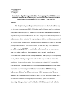 Brett Habermehl July 14, 2014 Final Paper Quantitative High