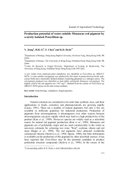 Production potential of water-soluble Monascus red pigment by a