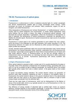 TIE-36: Fluorescence of optical glass