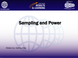 Sample Selection in Evaluation