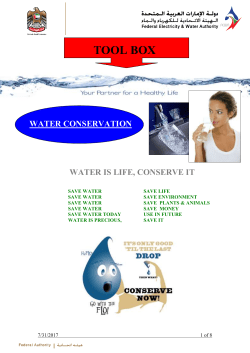 water is life, conserve it