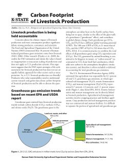 MF3180 Carbon Footprint of Livestock Production