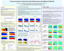 CAM3-UW Parameterization terms
