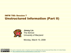 INFM 700: Session 7