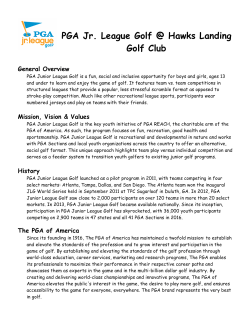 PGA Jr. League Golf @ Hawks Landing Golf Club