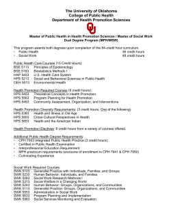 Health Promotion Sciences + Master of Social Work