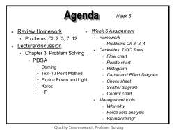 Quality Improvement: Problem Solving