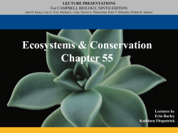 Chap. 55 Ecosystems and Resoration Ecology