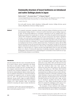 Community structure of insect herbivores on introduced and native