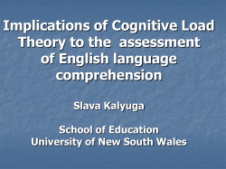 Cognitive Processes And Test Construction