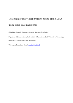 Detection of individual proteins bound along DNA