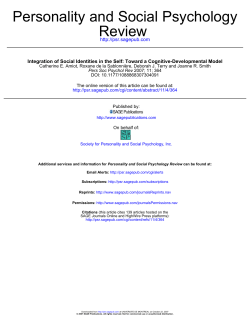 Review Personality and Social Psychology