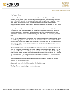 Initial Notice of Sharing A/R