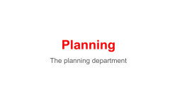 Planning team - Goals and Planing - MyCourses