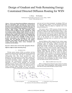 Design of Gradient and Node Remaining Energy Constrained